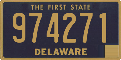 DE license plate 974271