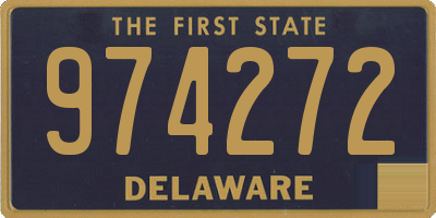 DE license plate 974272