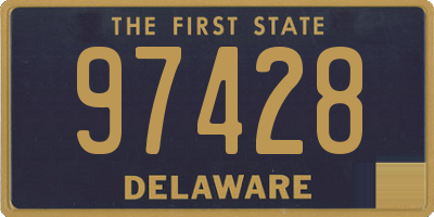 DE license plate 97428