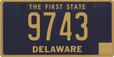 DE license plate 9743