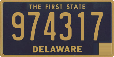 DE license plate 974317