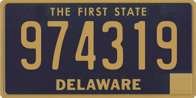 DE license plate 974319