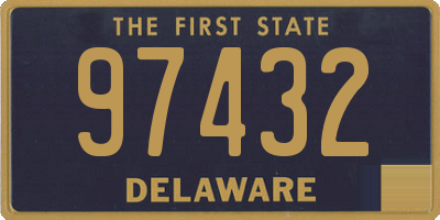 DE license plate 97432