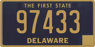 DE license plate 97433