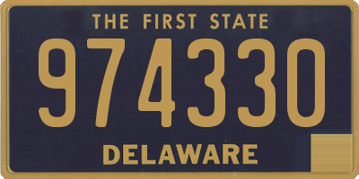 DE license plate 974330