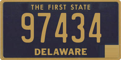 DE license plate 97434