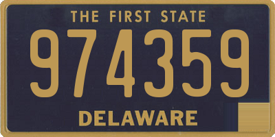 DE license plate 974359