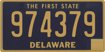 DE license plate 974379