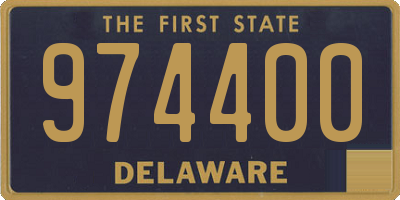 DE license plate 974400