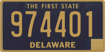 DE license plate 974401