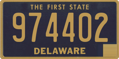 DE license plate 974402