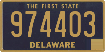 DE license plate 974403