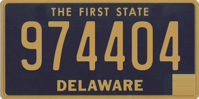 DE license plate 974404