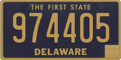 DE license plate 974405