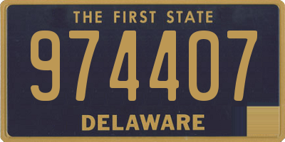 DE license plate 974407