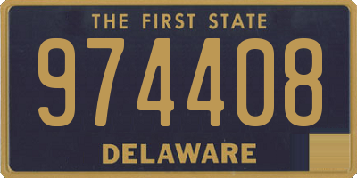 DE license plate 974408