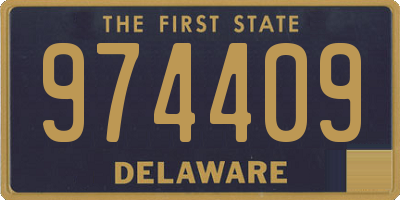 DE license plate 974409