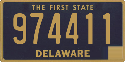 DE license plate 974411