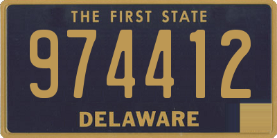 DE license plate 974412