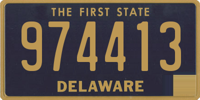 DE license plate 974413