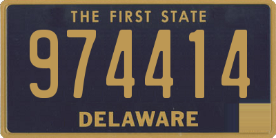 DE license plate 974414