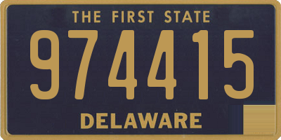 DE license plate 974415