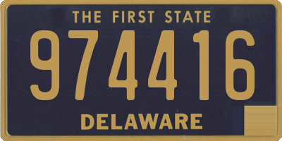 DE license plate 974416