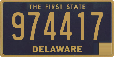 DE license plate 974417