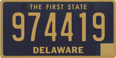 DE license plate 974419