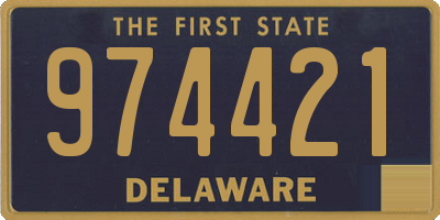 DE license plate 974421