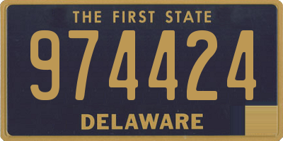 DE license plate 974424