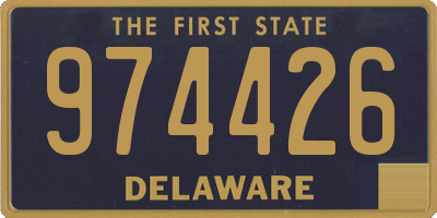 DE license plate 974426