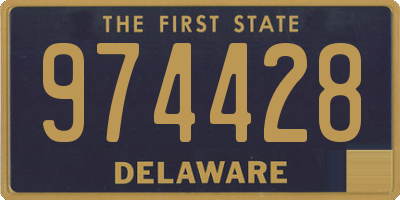 DE license plate 974428