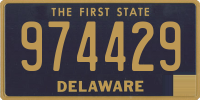 DE license plate 974429