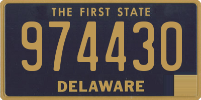 DE license plate 974430