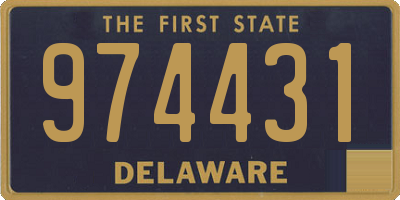 DE license plate 974431