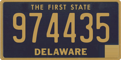 DE license plate 974435