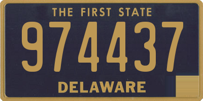 DE license plate 974437