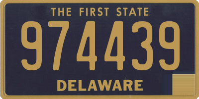 DE license plate 974439