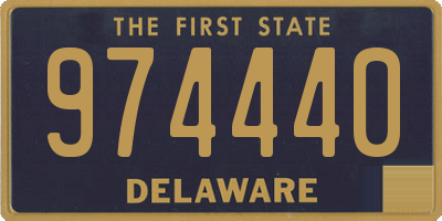 DE license plate 974440