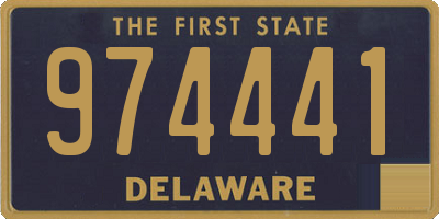 DE license plate 974441