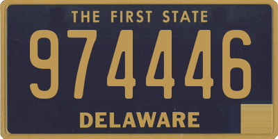 DE license plate 974446