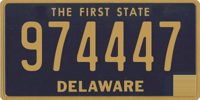 DE license plate 974447