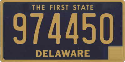 DE license plate 974450