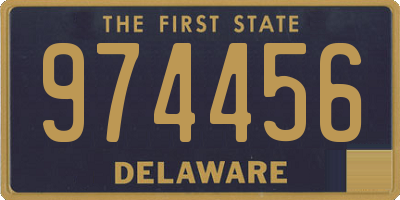 DE license plate 974456