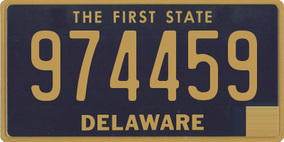 DE license plate 974459