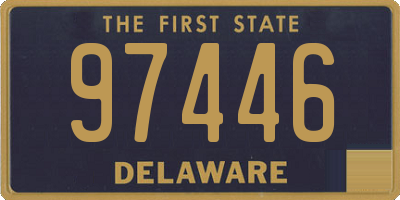 DE license plate 97446