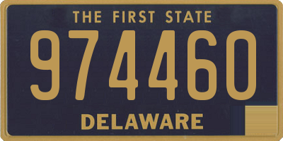 DE license plate 974460