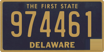 DE license plate 974461