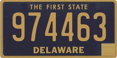 DE license plate 974463